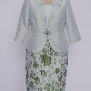 Elegant Church Dresses with Floral Skirt and Brooch Accents for Special Occasions
