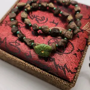 turquoise and agarwood bracelet