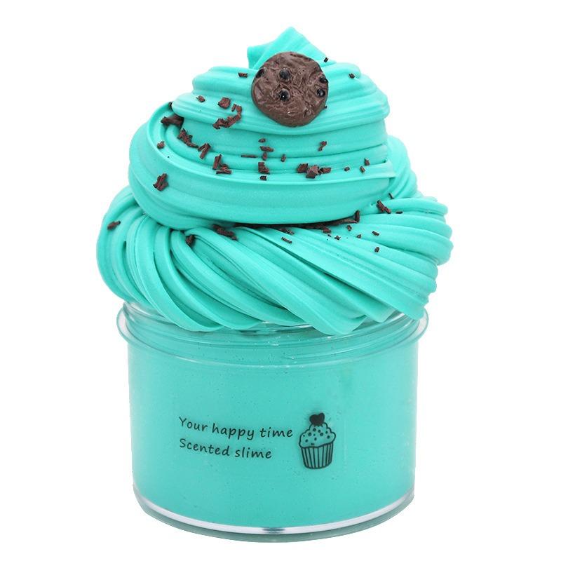 4-piece combo set Cloud-soft butter texture! 4-color cotton slime set, super stretchy and stress-relieving sensory slime kit.