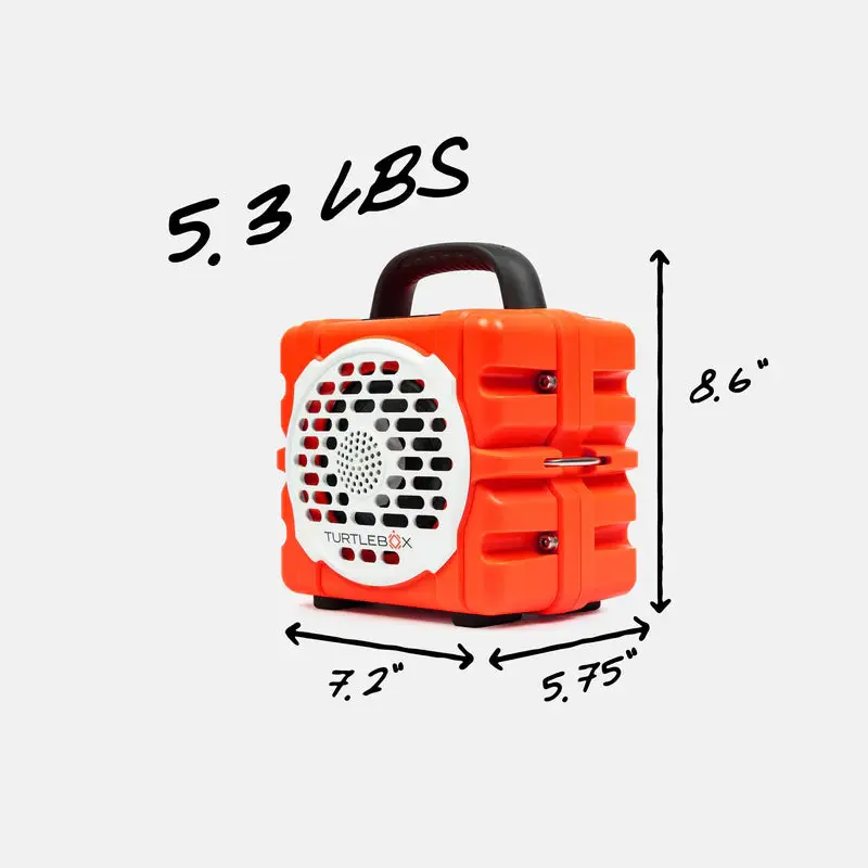 Compact Rechargeable Bluetooth Wireless Speaker - Orange, USB-C Enabled Digital Audio Device with Water-Proof Design and Fast Charging Functionality