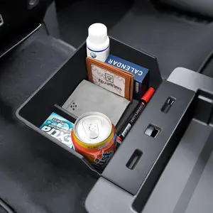 RUNROAD Center Console Organizer Tray Compatible with 2015-2026 Ford F150 and 2017-2026 F250 F350 F450 Accessories, Underseat Storage Organizer Insert Armrest Tray Cup Holder (40/20/40 Jump Seat ONLY)