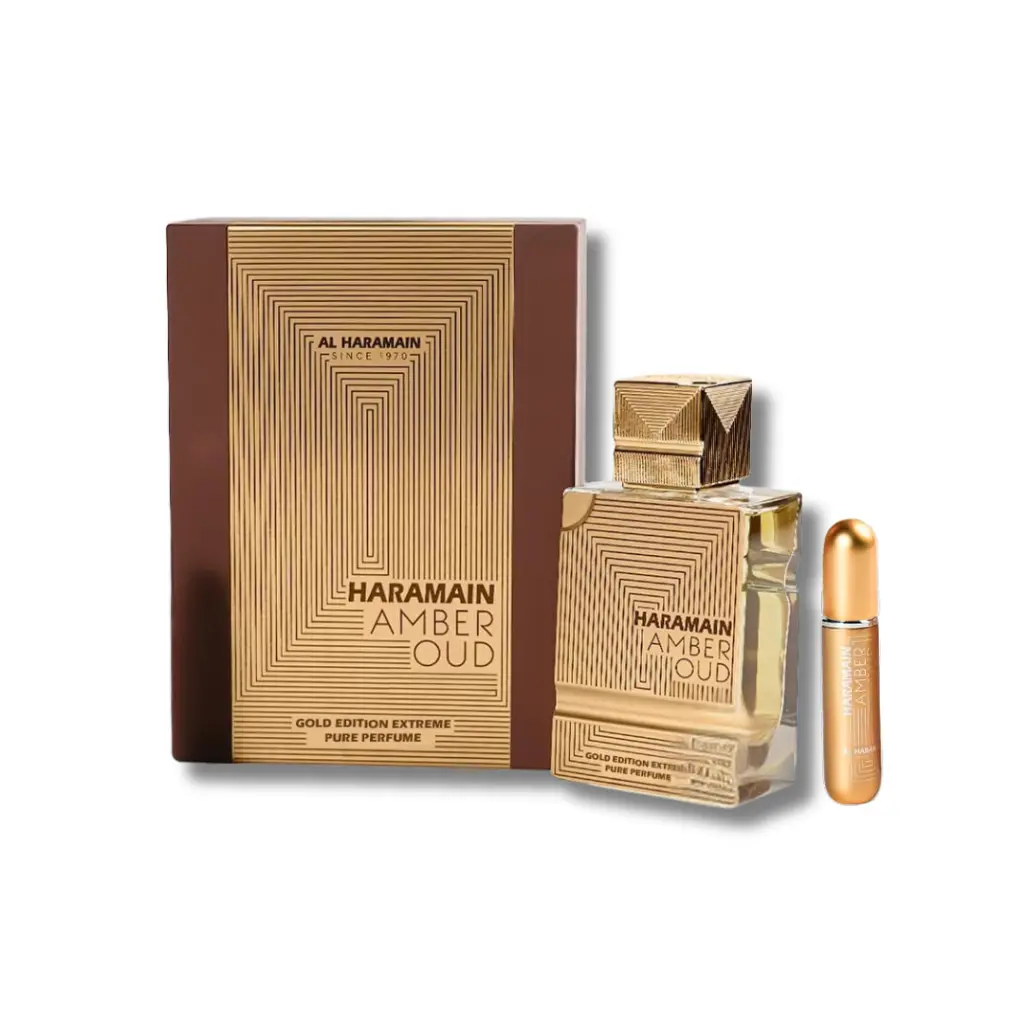 AL HARAMAIN Amber Oud Gold Edition Extreme Eau De Parfum, Long Lasting Amber Vanilla Scent for Adults, Unisex Spray Atomized Liquid, 2.0 fl oz, Amber Vanilla Perfume, Aromatic Amberwood Fragrance