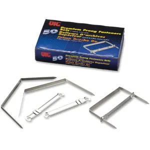 Officemate  2 in. Prong Fastener Set, Steel - Silver