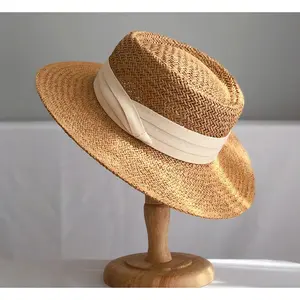 Summer Hat, Adjustable Size w. White or Black Band | Summer Collection
