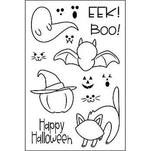 Crafts & Sewing The Stamps of Life halloween2build Clear Stamp Set