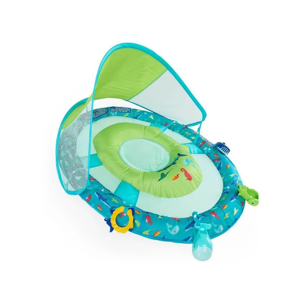 Swimways Infant Baby Spring Water Pool Floats 9-24 Months Built-In Valve Green