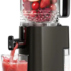 Godspeeds Juicer Machines with 5.8" Large Feed Chute, Slow Masticating Cold Press Juicer for Whole Fruits & Vegetables, Easy to Clean Design, High Juice Yield Home Juicer for Daily Wellness