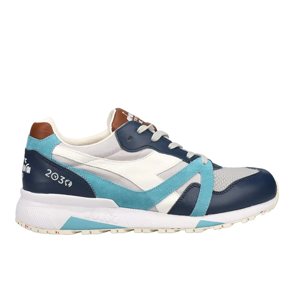 diadora Mens N9000 2030 Italia Lace Up Sneakers Shoes Casual - Blue, Grey