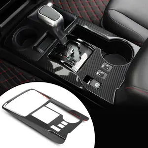 CROSSDESIGN Center Console Gear Shift Panel Decor Cover Trim Fit for 4Runner 10+ Carbon Look