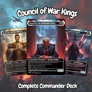 Council of Kings – Full 100-Card EDH Commander Deck + Tokens | Proxy EDH