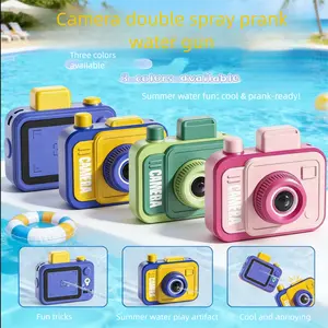2026 New Kids Pretend Play Camera Dual Nozzle Water Spray Prank Toy Safe for Boys Girls Easter Basket Stuffer Pool Beach Summer Play Gift