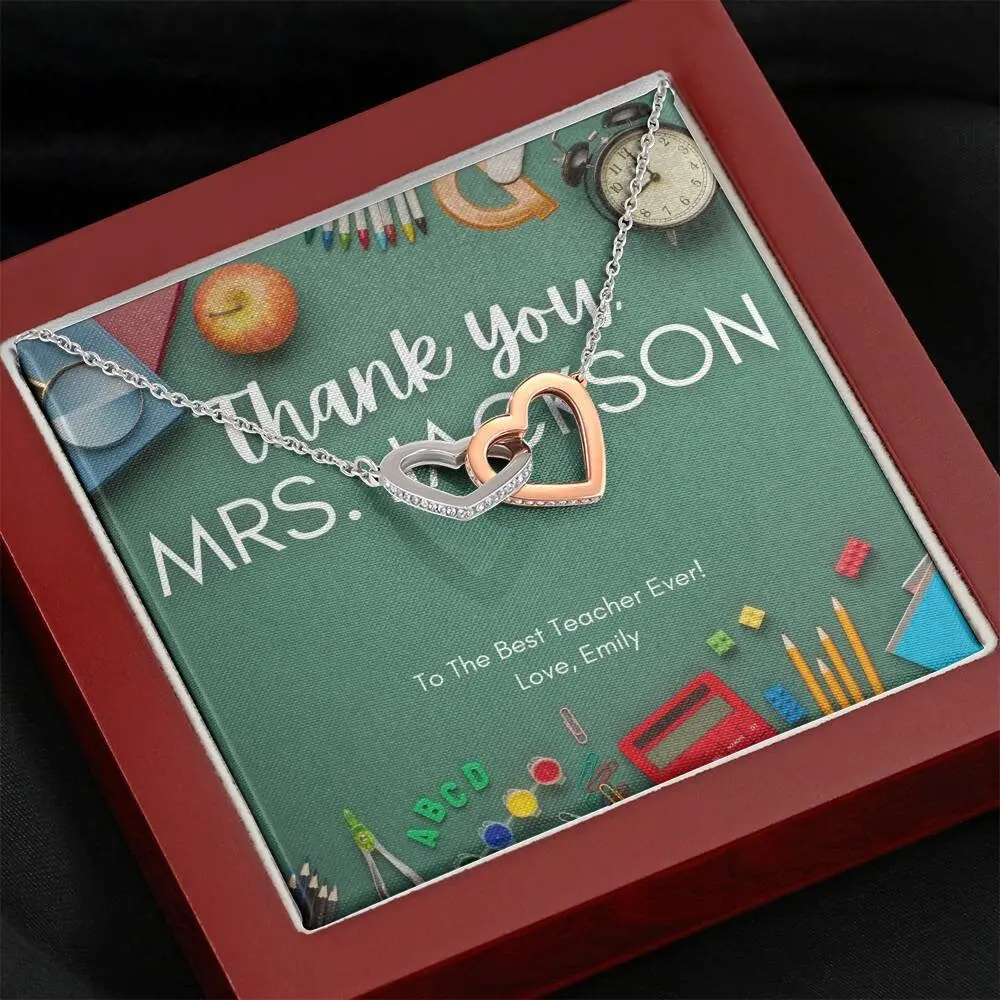 Teacher Gift Necklace with Meaningful Message Card - A Truly Amazing Teacher Appreciation Gift