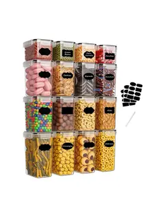 6pcs kitchen gadgets,Food storage containers with LIDS, candy tins with LIDS, kitchen pantry organization and storage, dry food tins for cereals, pasta, flour, sugar, food storage bottles, household kitchen items,storage containers