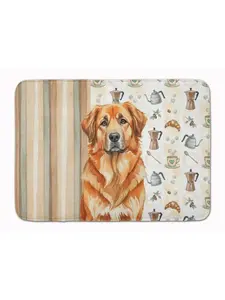 Carolines Treasures WDK7499RUG 19 x 27 in. Red Leonberger Coffee Bar Memory Foam Kitchen Mat