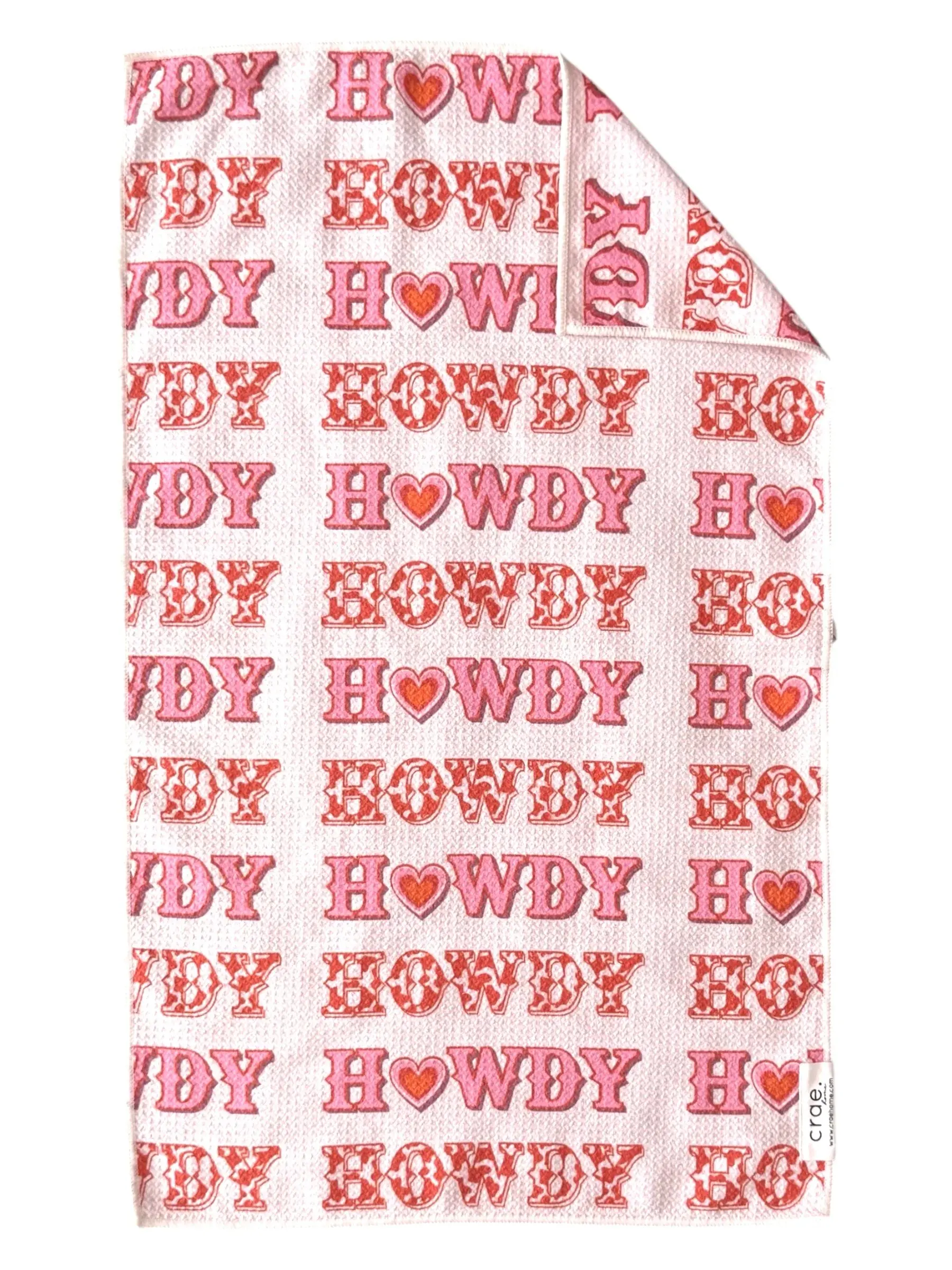 CRAE.HOME Unisex Double-Sided Cowboy Printed Hand Towel - Kitchen/Bath Home Bathroom Supply, Printed Pattern