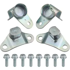 Tailgate Hinge Kit w/Bolts for Rear Tail gate Door Panel Compatible with 1999-2007 Chevy Chevrolet Silverado GMC Sierra 1500 2500 3500 Truck Tailgate Accessories Parts