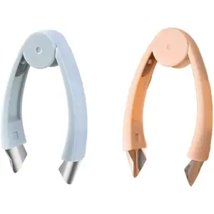 2 Pack Fruit Stem & Core Remover Clip – Strawberry Huller & Vegetable Corer Tool