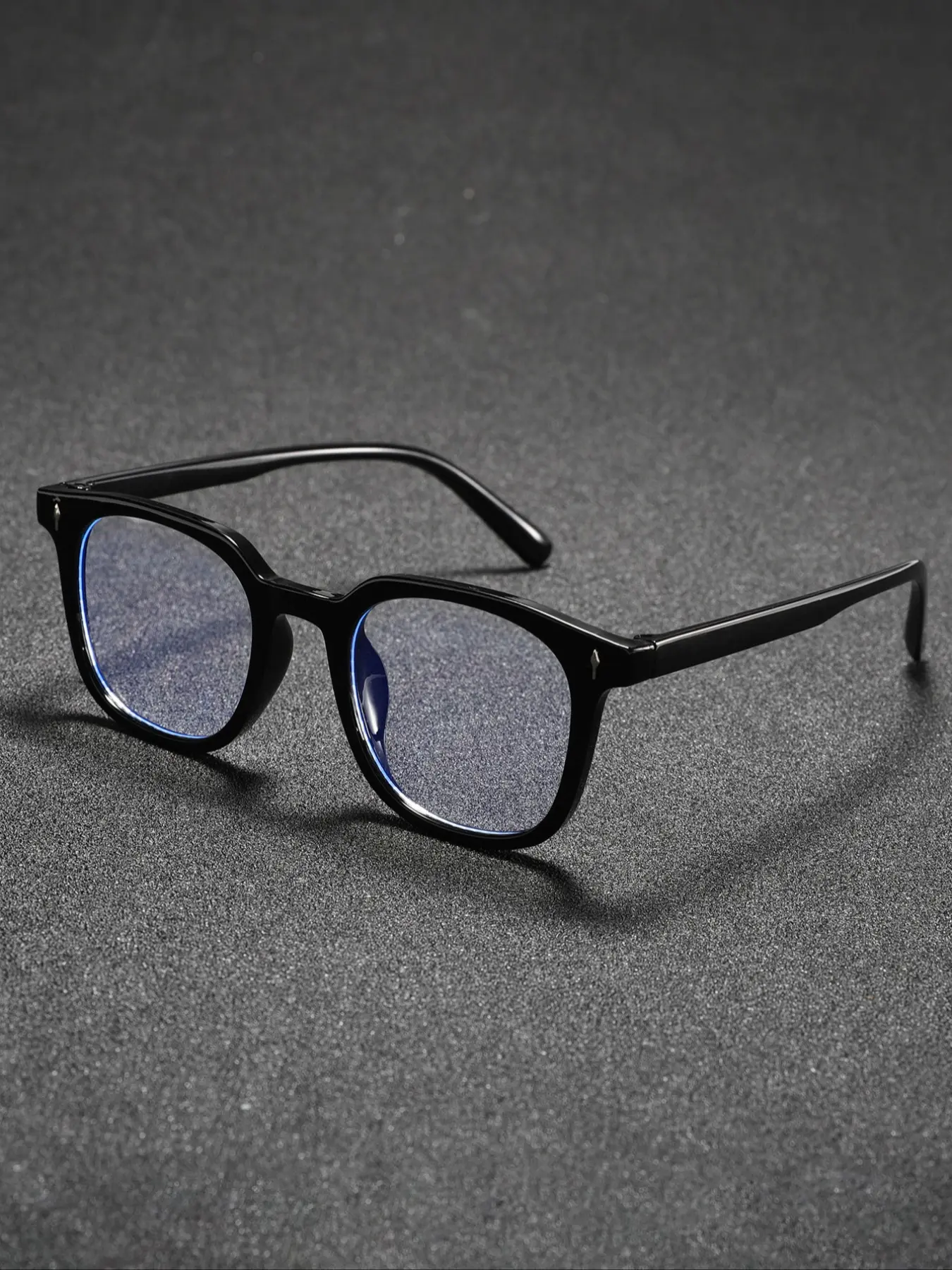 Unisex Classic Non-Prescription Transparent Lens Glasses, Minimalist Square Frame Casual Eyeglasses, Suitable for Daily and Office Wear, 1 Pair/2 Pairs