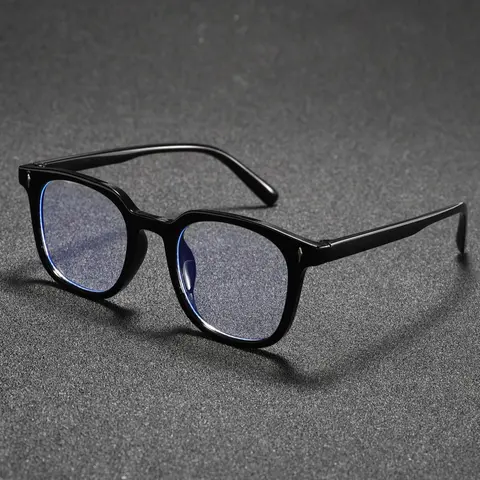 Unisex Classic Non-Prescription Transparent Lens Glasses, Minimalist Square Frame Casual Eyeglasses, Suitable for Daily and Office Wear, 1 Pair/2 Pairs, Square Frames Glasses