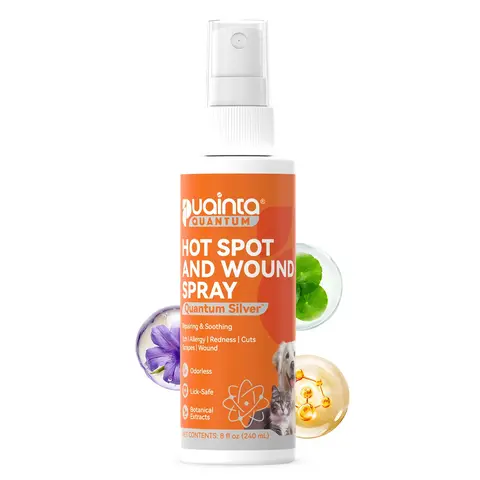 PUAINTA Hot Spot Spray for Dogs & Cats, Vet Recommended Itch Relief Skin Soothing Spray with Quantum Silver, Helps Reduce Scratching, Hot Spot Discomfort & Skin Irritation, Gentle Daily Care, Natural Formula, Safe to Lick
