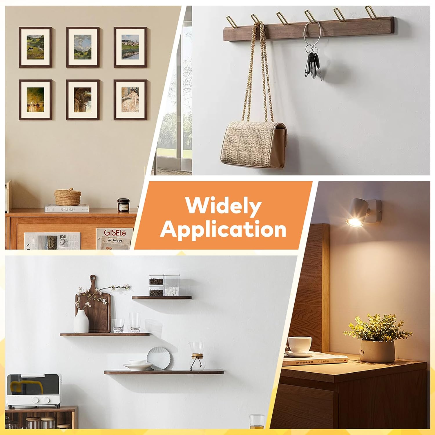 Upgraded 100 Pcs Self Drilling Drywall Anchors with Screws Kit, Zinc Plated Steel Sheetrock Anchors and Screws, No Drill Needed, Holds 66LB for TV, Shelf, Decor, Picture Frame Wall Mounting Self-Drilling Set