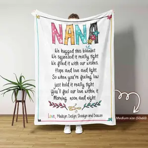 Personalized Grandma Fleece Blankets & Quilt Blankets - The Perfect Warm Gift for Everyone - Bring Comfort and Joy to Your Loved Ones - A Thoughtful Present for Friends, Family, and Partners