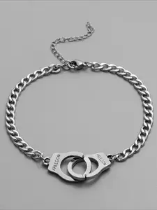 Adjustable Chain Casual Accessory, Simple and Creative Special Silver Bracelet, Special Gift for Men and Women