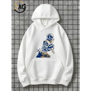 Best Unisex Adult Teen Rams Football Legend Unisex Hoodie Perfect for True Fans Soft Cozy Blend - Unisex, hooded sweatshirt, front pocket design, Brother Teenage Mom Dad Halloween Birthday Christmas Gift Valentine's Day Boyfriend Girlfriend