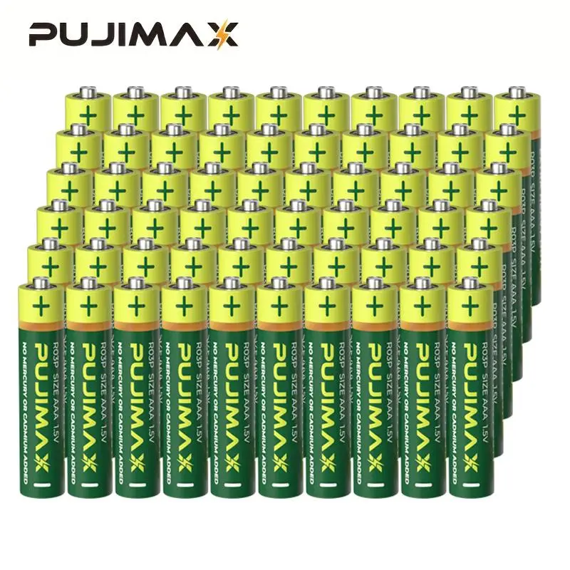 PUJIMAX 1.5V AAA Battery, 60/40/20pcs Disposable High Performance Battery, Household Battery for Remote Control Toy, Clock, Doorbell, Gas Stove, Car K