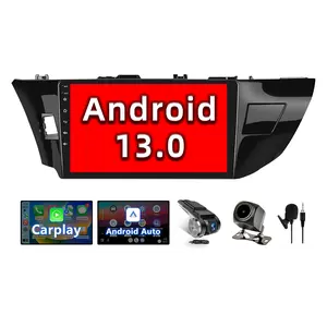 BINIZE Compatible with Toyota Corolla 2014 2015 2016 Android Car Stereo Radio Wireless Carplay&Android Auto, 10 Inch Touchscreen Bluetooth GPS Navigation, WiFi, FM Radio,Mirror Link,Backup Camera