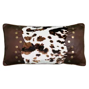 Wrangler Rivets Cowhide Pillow