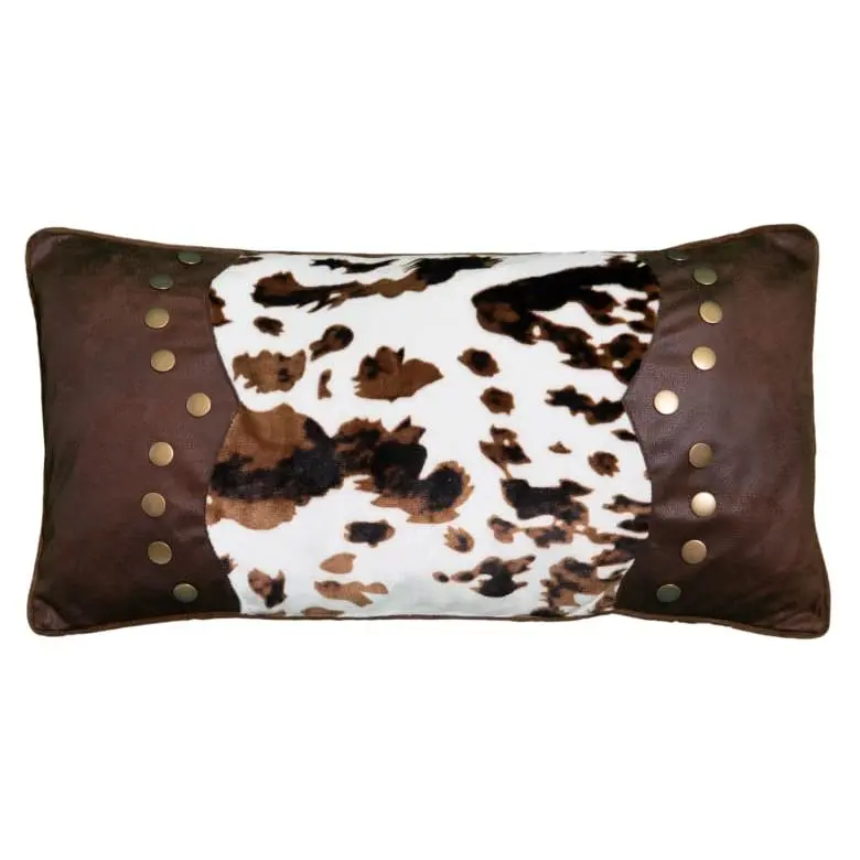 Wrangler Rivets Cowhide Pillow Wrangler Rivets Cowhide Pillow