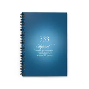 333 Support Spiral Notebook — Inspirational Guided Number Journal