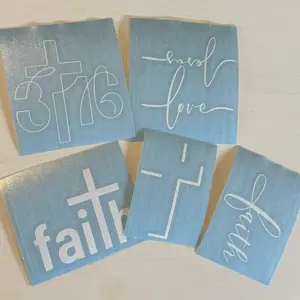 Faith Sticker Bundle | Fresh Ginger Designs, Oracal 651 Vinyl Vehicle Exterior Decoration