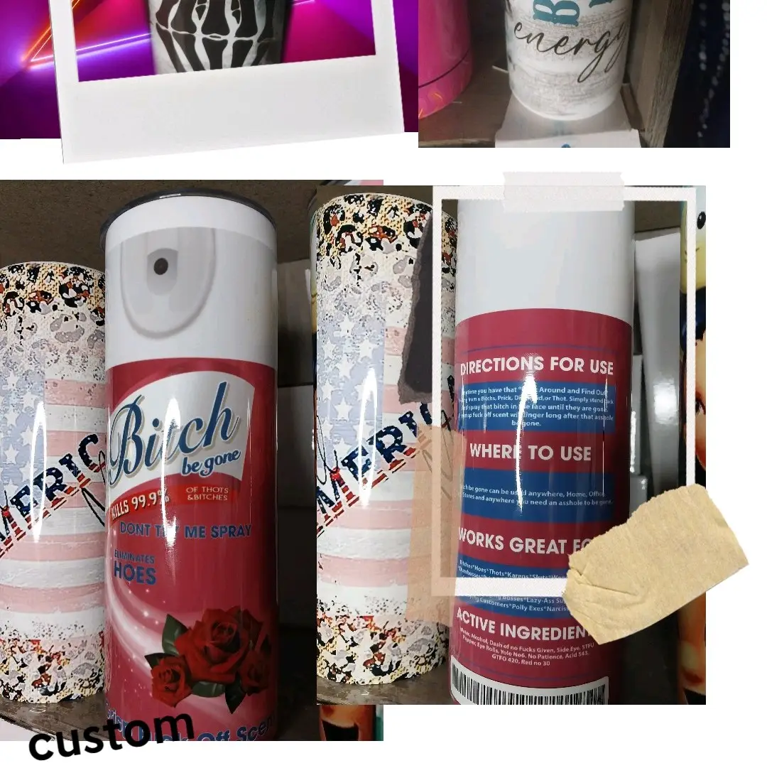 B*tch be gone lysol spray tumbler