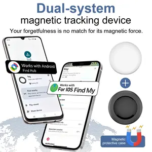 1PC GPS Tracker for Cars, Bikes, Pets, Luggage, Smart Tracking, Android iOS Compatible, Magnetic Case Included, Global Use, No Monthly Fee