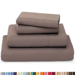 Dorm Room Sheet Set - 4 Piece Bamboo Sheet Set - Twin XL - Soft - Deep Pockets