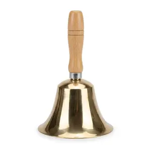 6 1/2" x 9" Brass Hand Bell