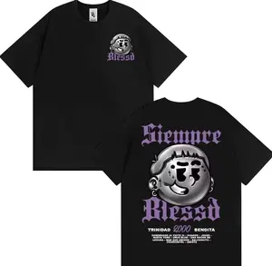 Rapper Blessd Sisabe Album Merch T Shirts Men Women Harajuku Hip Hop Vintage T-shirt Casual O-Neck Cotton T Shirt FFC