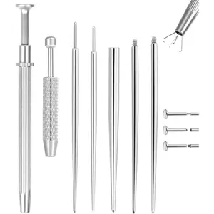 Piercing Taper Ball Grabber Tool for Changing Jewelry - 14G 16G 18G 20G Flat Back Earrings Insertion Tool for Ear/Nose/Navel/Lip/Eyebrow