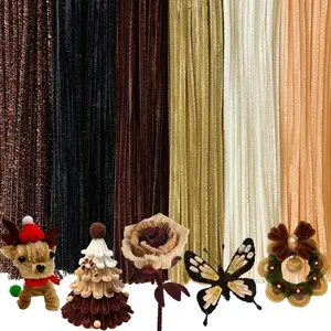 200 count 6 Colors Brown Pipe Cleaners Chenille Stems,Pipe Cleaners Craft,Pipe Cleaners Set for DIY Art and Craft Projects(Gradient Brown)