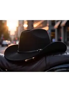 Limitless Liberty: Vintage Wide-Brim Cowboy Hat with Lightweight & Sturdy Construction, For the Unbounded Journey from Country Trails to City Lights