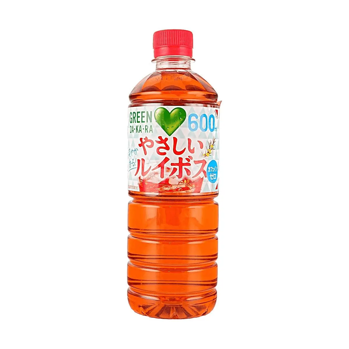 Suntory Green Dakara Gentle Rooibos Tea, 0 Sugar 0 Fat 0 Calorie, Caffeine-Free, 600ml Bottle