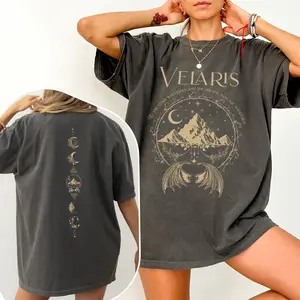 Velaris The Night Court Acotar 2 Sided Comfort Colors Shirt, Velaris The Night Court Shirt, Court Of Dreams, Inner Circle Acotar Tee Womenswear