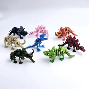 3D Printed Mini Skeleton Figurine Set with Optional Matching Egg Decor