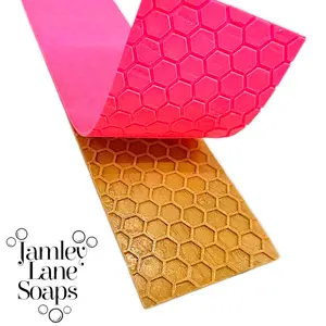 Honeycomb Grid Soap Impression Mat | Custom Hexagon Outline Tool