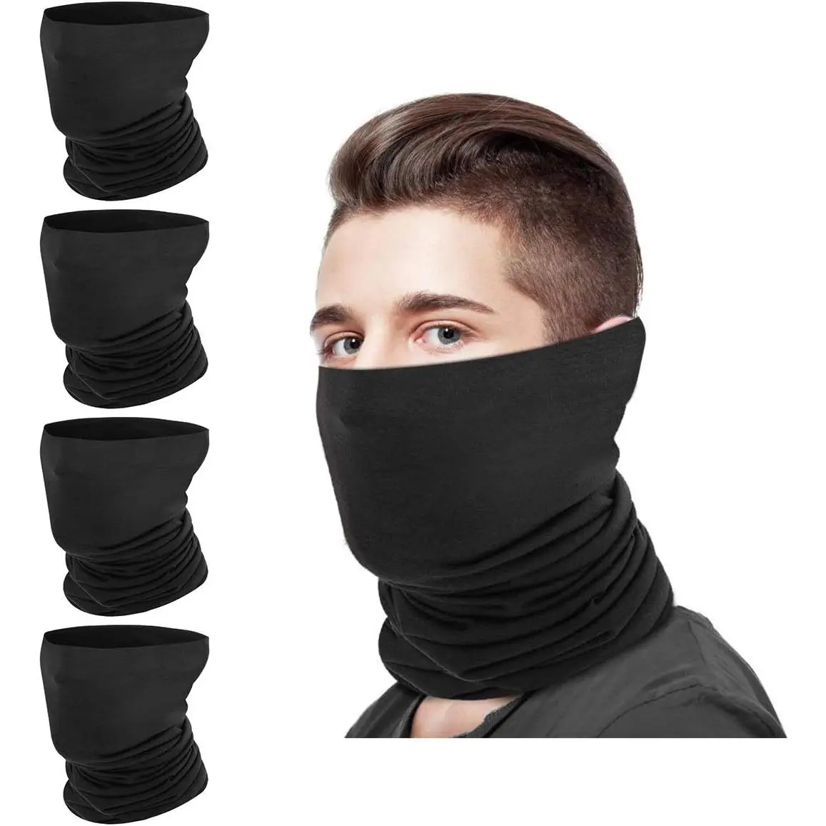 MoKo Lightweight, Breathable UV Sun Protection Neck Gaiter Face Mask for Men & Women, 1-Size Fits Most Multifunctional Bandana for Cycling, Hiking, Sports & Outdoor Accessories, Neck Gaiter Masks, Face Masks