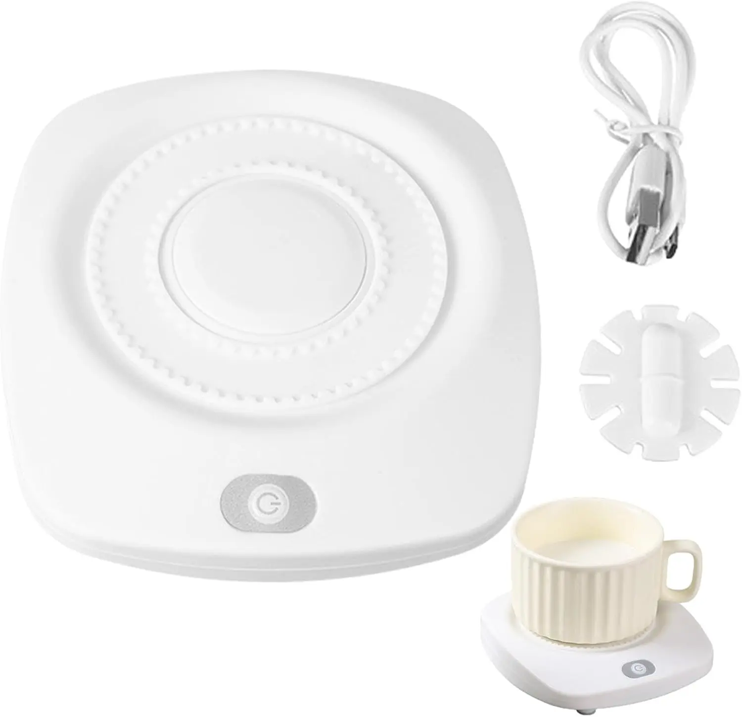 Compact Magnetic Stir Plate Hot Plate - Kitchen Mixer with Silent Operation, PP + Silicone Parts, Constant Temperature Function, Soft Start, Speed Control, Easy-to-Clean Electronic Components for Milk, Coffee