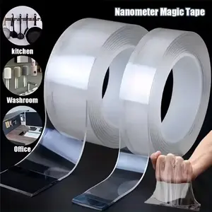 2pcs Heavy-Duty Nano Double-Sided Tape - Reusable, Traceless & Washable - Strong Adhesive Strips for Home, Office & Car Use﻿ 3.28Ft/6.56Ft/9.8Ft/16.4Ft