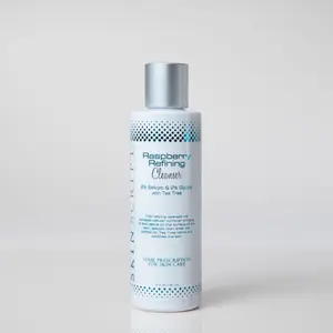 Acne and ingrown hair cleanser- Skin Script Raspberry Refining Cleanser - Refines and Smooths Skin - Clear, Skincare 6.4 oz